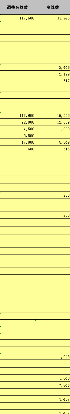 2020年度海城市政府性基金预算支出预算变动情况录入表