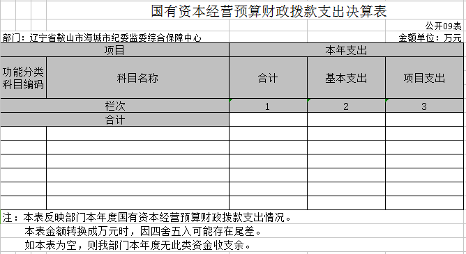 辽宁省鞍山市海城市纪委监委保障中心2020年决算公开表