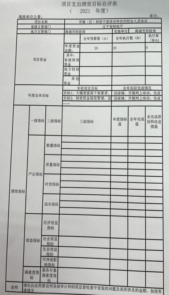 辽宁省鞍山市海城市财政局（本级）2021年决算公开说明