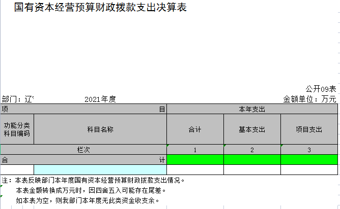 辽宁省鞍山市海城市审计局2021年决算公开表