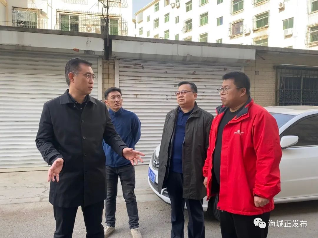 副市长刘哲调研老旧小区“飞线”整治工作