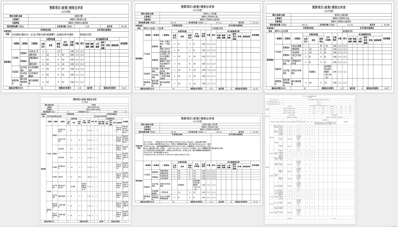 辽宁省鞍山市海城市人民政府办公室2023年度部门决算公开