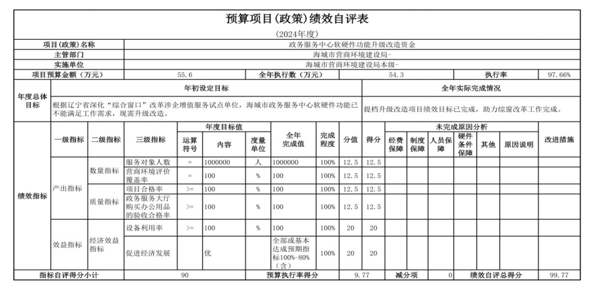 辽宁省鞍山市海城市数据局（本级） 2024年度部门决算