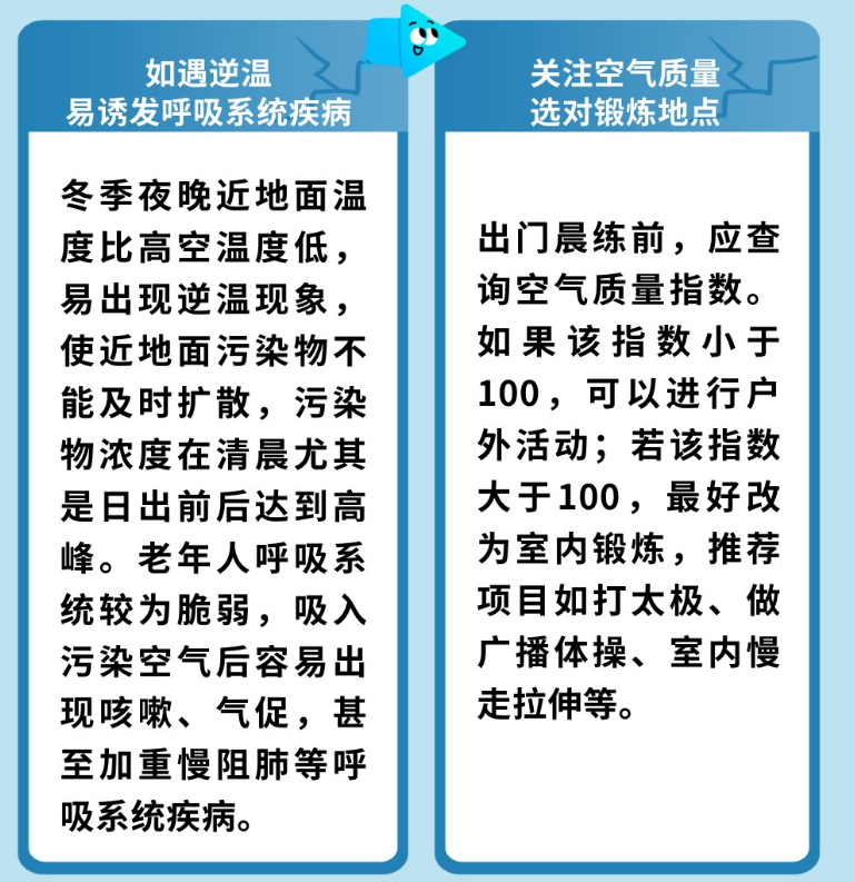 老年人冬季如何科学晨练？