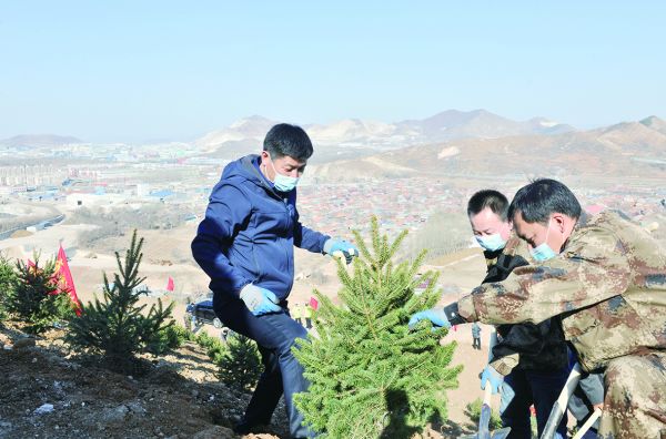 全民义务植树 共建美丽鞍山